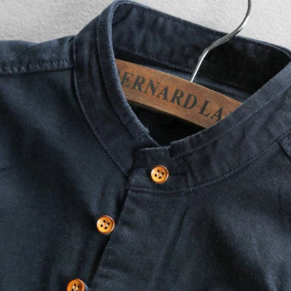 Classic Mandarin Style Dress Shirt