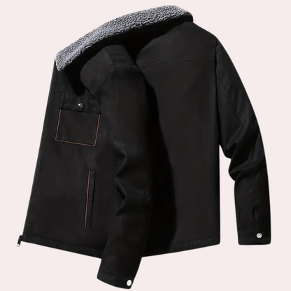 Kebell - Warm Lined Winter Jacket for Men-Gray-S-Nora Luxe