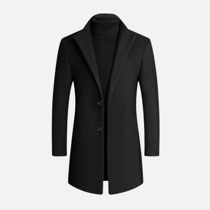 Classic Mens Tailored Fit Coat - Olytrend