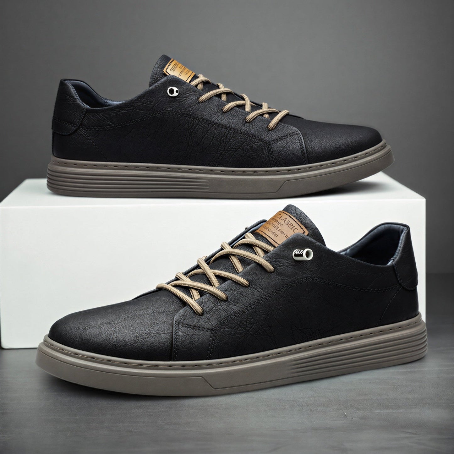 Comfortable Mens Lace Up Sports Shoes - Olytrend