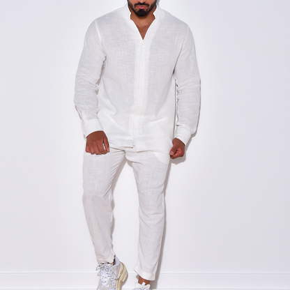 Relaxed Fit 2-Piece Mens Suit Set - Pexav