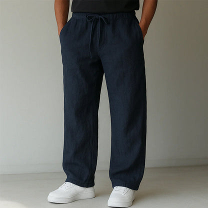Men's Comfortable Loose Fit Drawstring Trousers - Olytrend