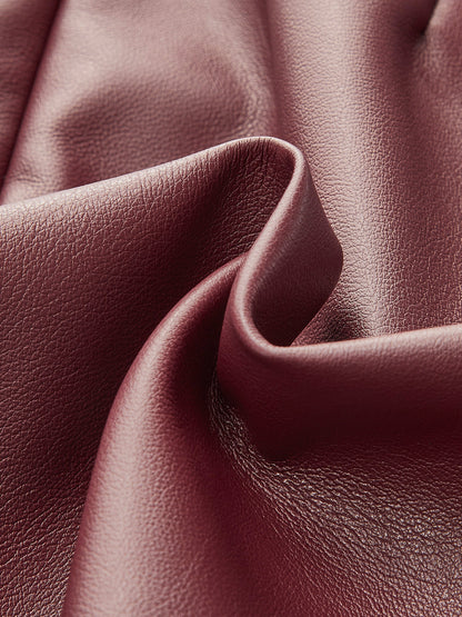 Chic V Neck Ruffled Faux Leather Bodycon Dress