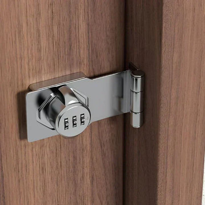 Keyless Combination Lock - SecureCode-Silver-Nora Luxe
