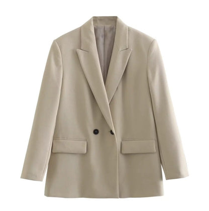 Classic Fit Women's Blazer with Notched Lapel