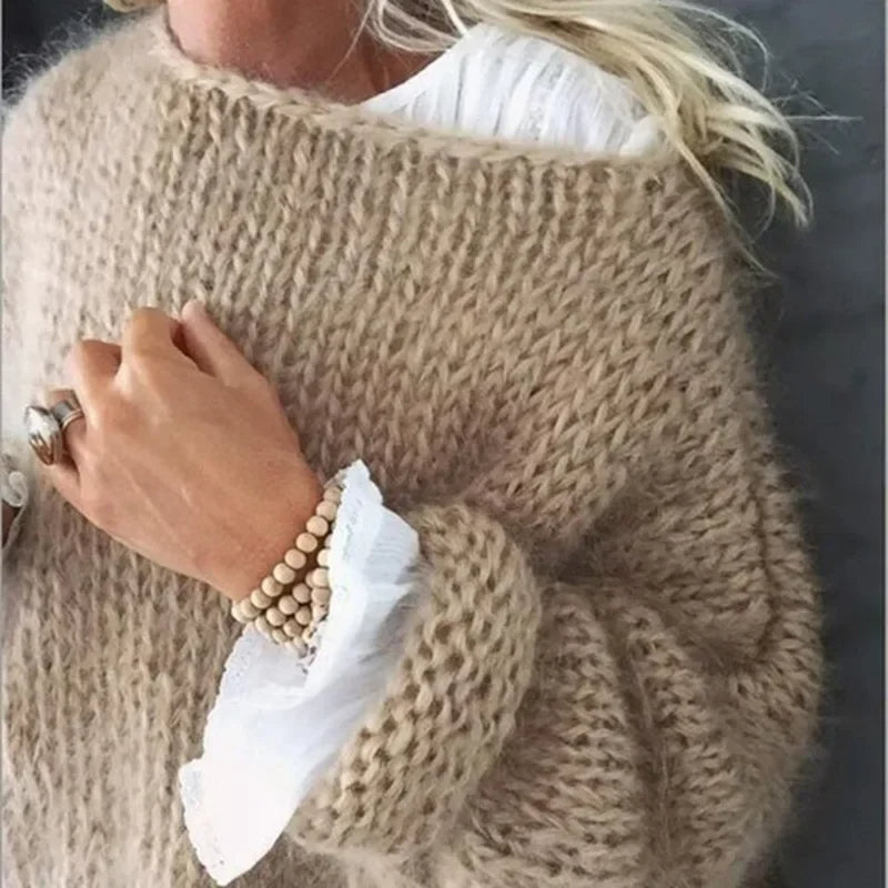 Cozy Cable Knit Pullover Sweater