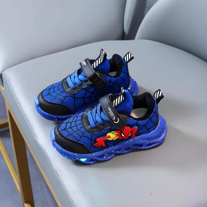 Kids' sneakers with LED – Maxx-Blue-4-The Livary