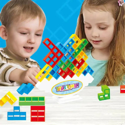 Stable Wooden Balance Toy Tower - Pexav
