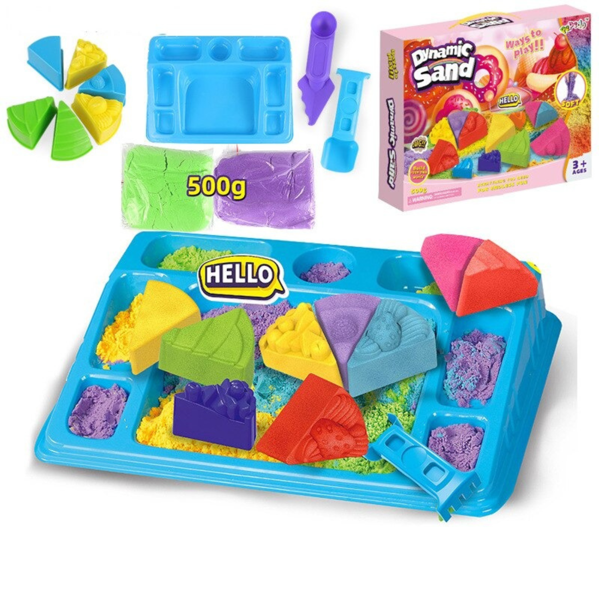 Kinetic Sand Play Set - CreativeSand-Cakes-Nora Luxe