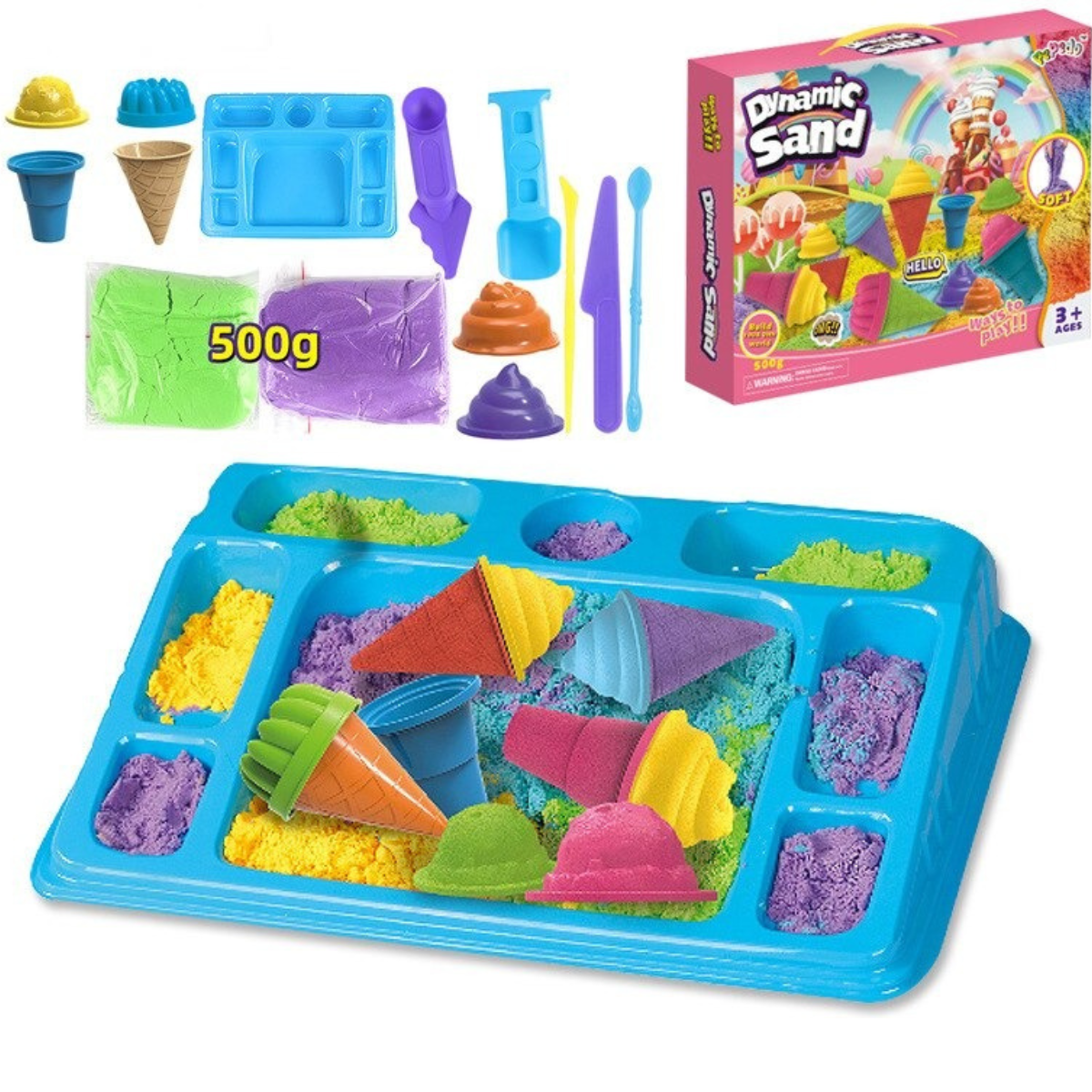 Kinetic Sand Play Set - CreativeSand-Ice creams-Nora Luxe