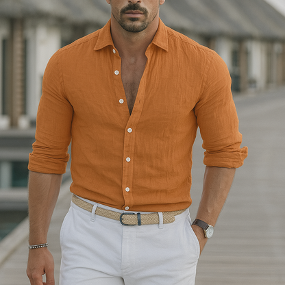 Classic Casual Linen Shirt for Men