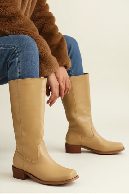 Tall Leather Boots for Ladies - Olytrend