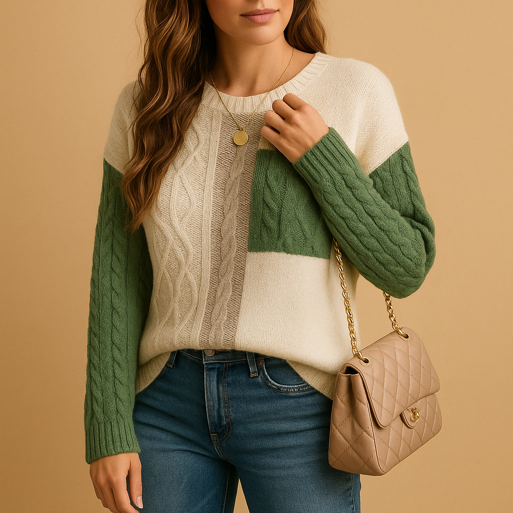 Cozy Women's Cable Knit Sweater - Nocini