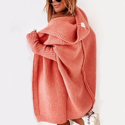 Knitted Autumn Cardigan - CuddleWrap-Orange-S (2-4)-Nora Luxe