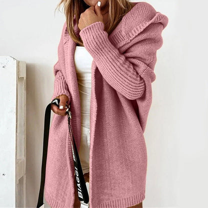 Knitted Autumn Cardigan - CuddleWrap-Pink-S (2-4)-Nora Luxe