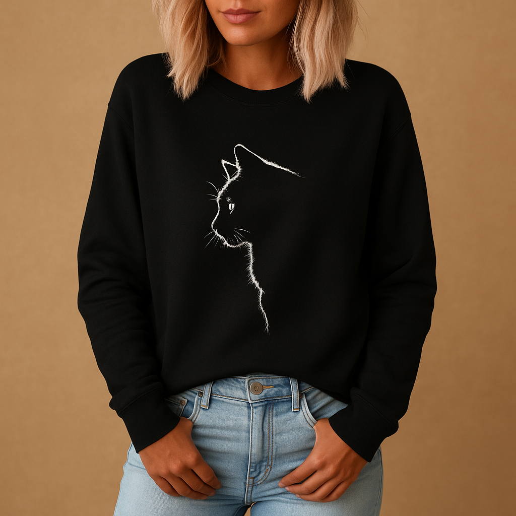Cozy Cat Pattern Women's Sweater - Nocini