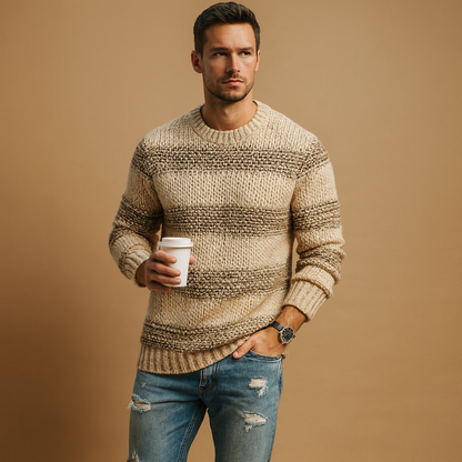 Warm Crew Neck Winter Sweater for Men - Nocini