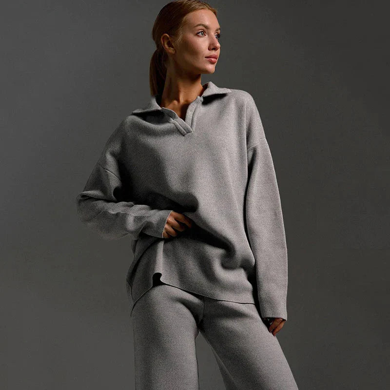 Cozy Women's Knit Jogger Suit