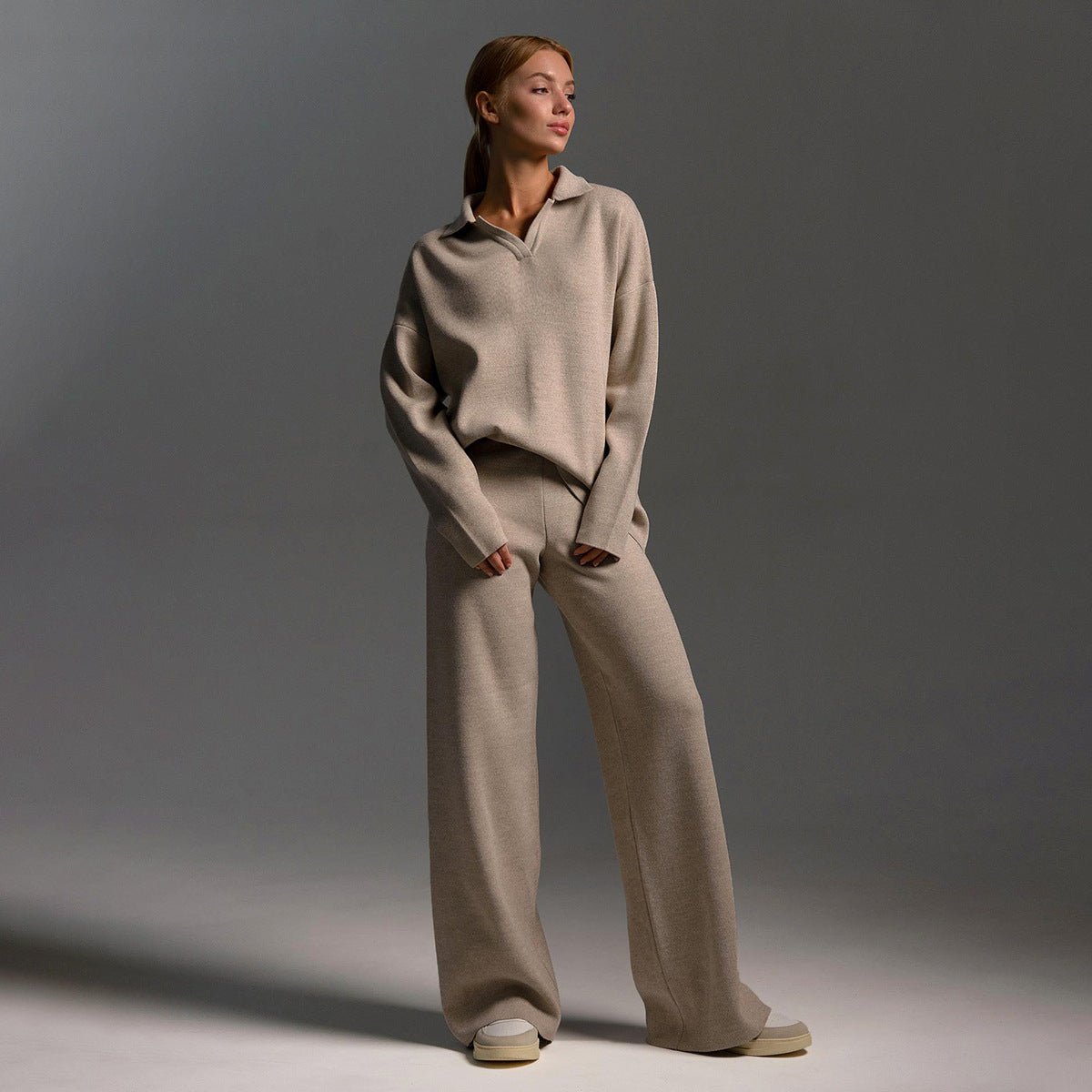 Cozy Women's Knit Jogger Suit - Olytrend