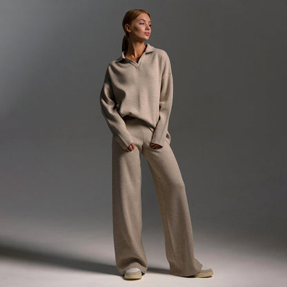 Cozy Women's Knit Jogger Suit - Olytrend