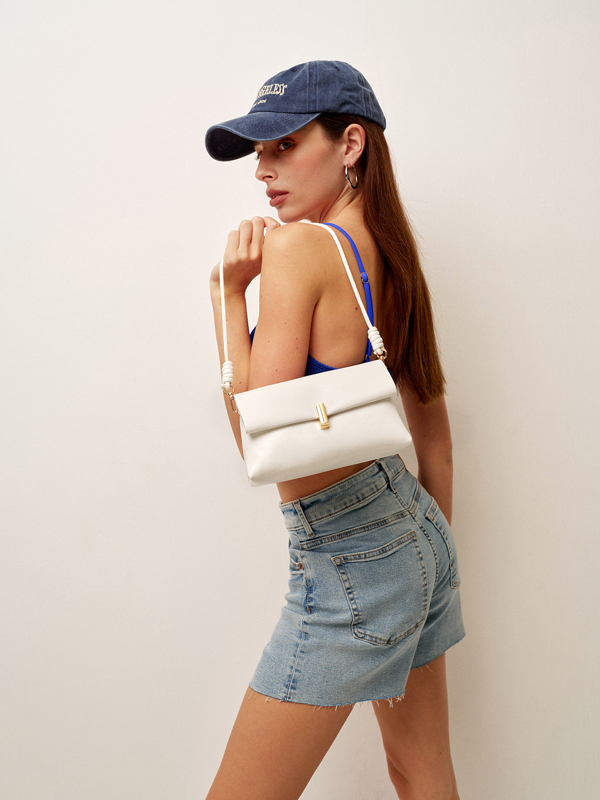 Classic Buckle Fold Over Tote Bag