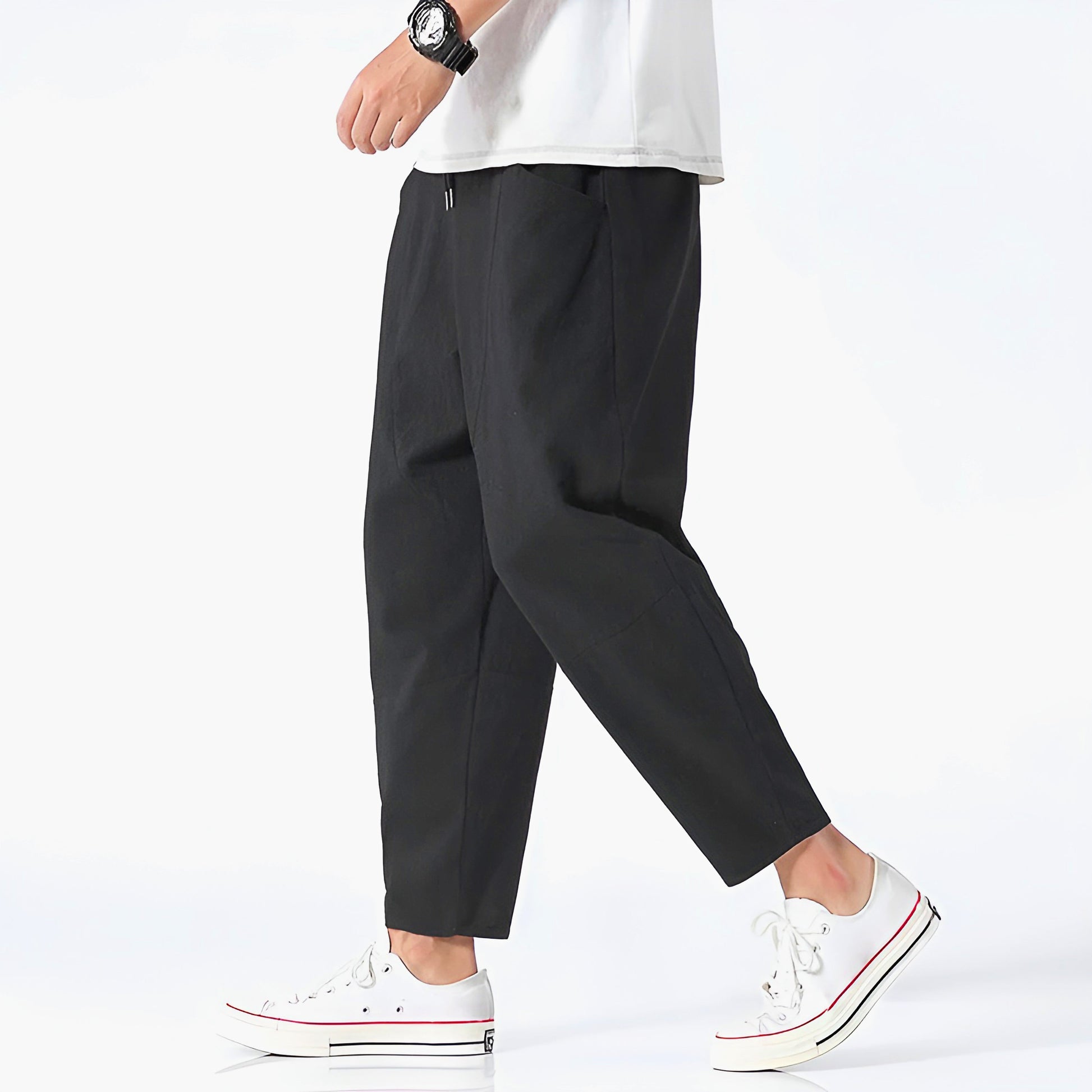 Image of Kris | Men's Cropped Drawstring Pants