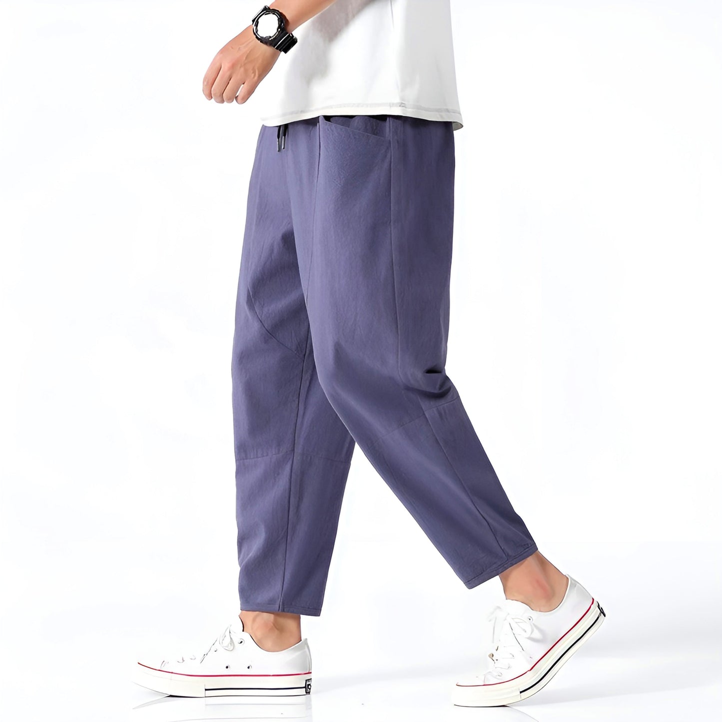 Image of Kris | Men's Cropped Drawstring Pants