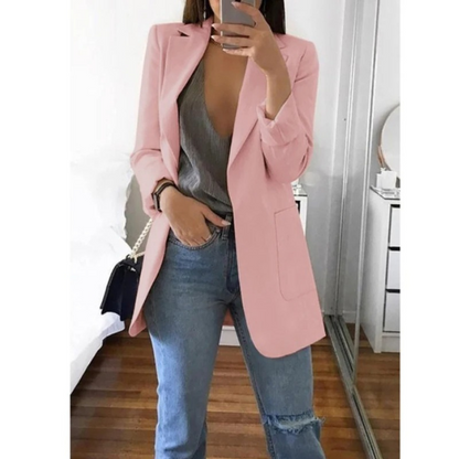 Image of Kristin | Women's Long Sleeve Notched Lapel Blazer