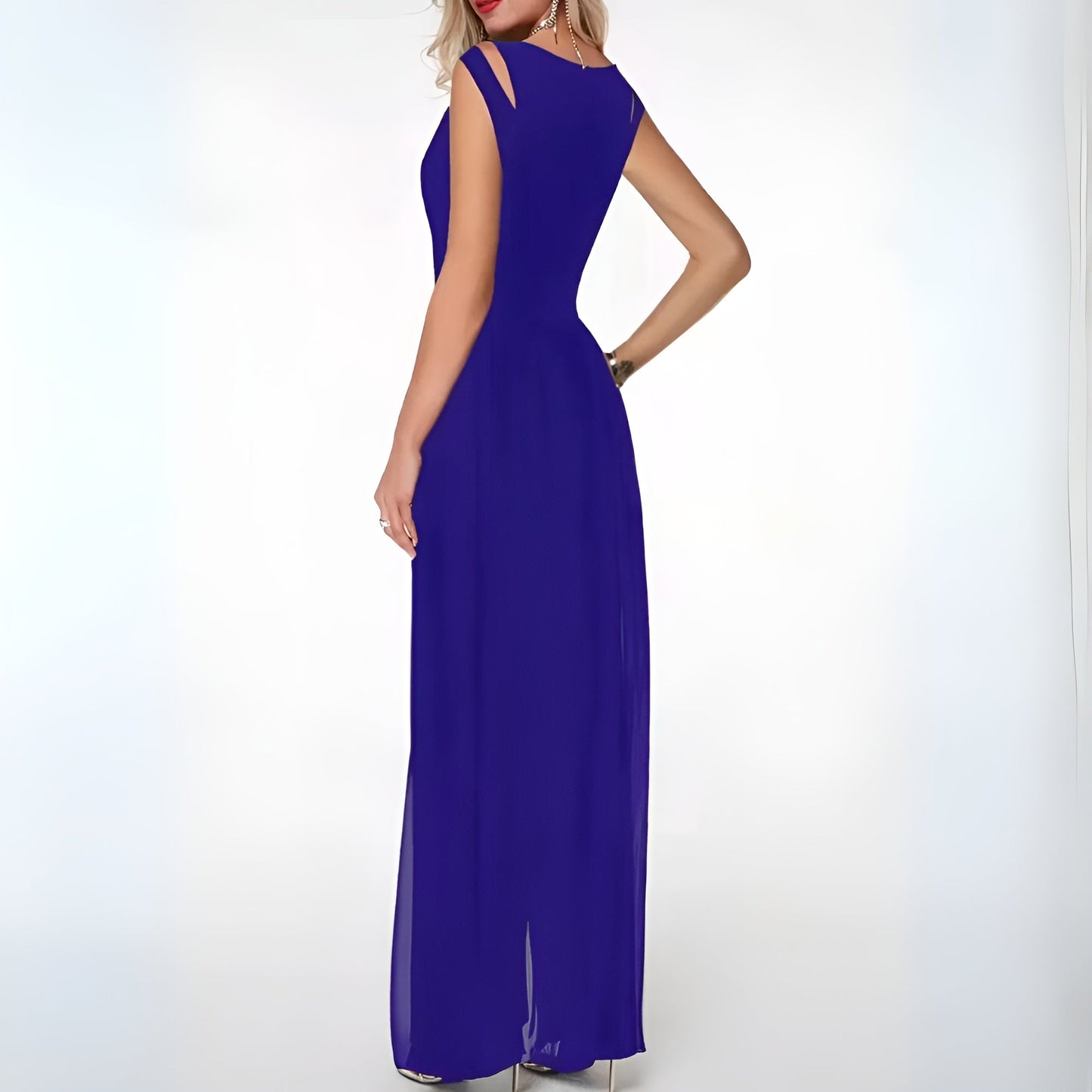 Chic Lightweight Women's Jumpsuit with Sheer Detail