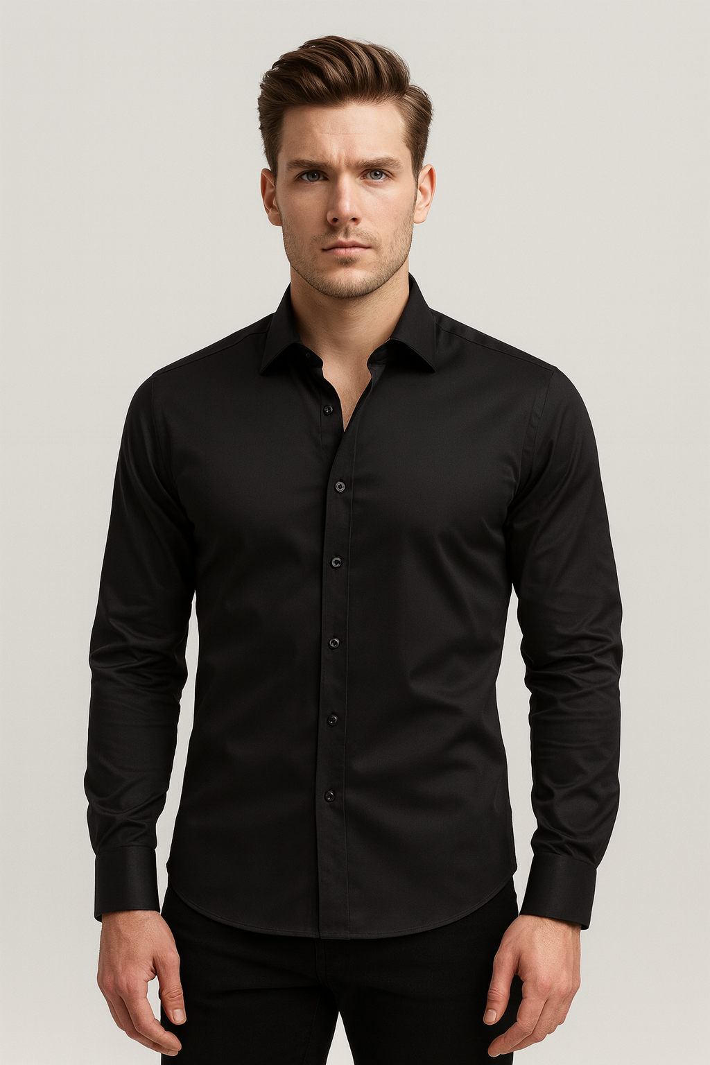 Kurt | Men's Fitted Classic Dress Shirt - Olytrend