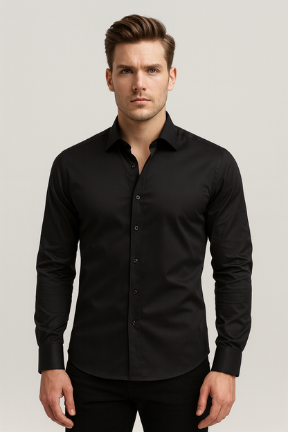 Kurt | Men's Fitted Classic Dress Shirt - Olytrend