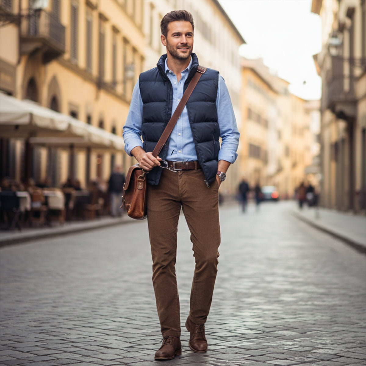Warm Insulated Mens Padded Gilet Jacket