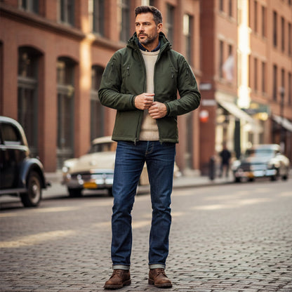 Waterproof Men's Outdoor Tactical Parka with Hood