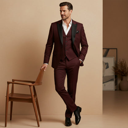 Classic Men's 3 Piece Business Suit Set