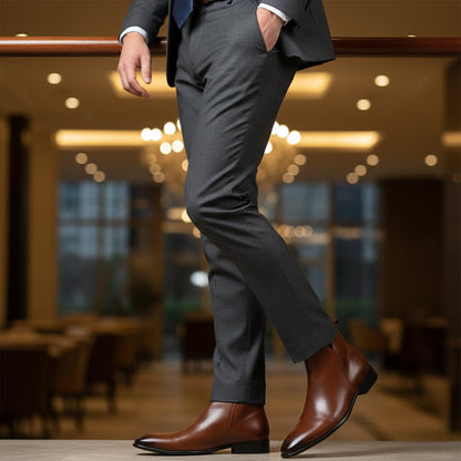 Stylish Men's Zip Up Chelsea Boots