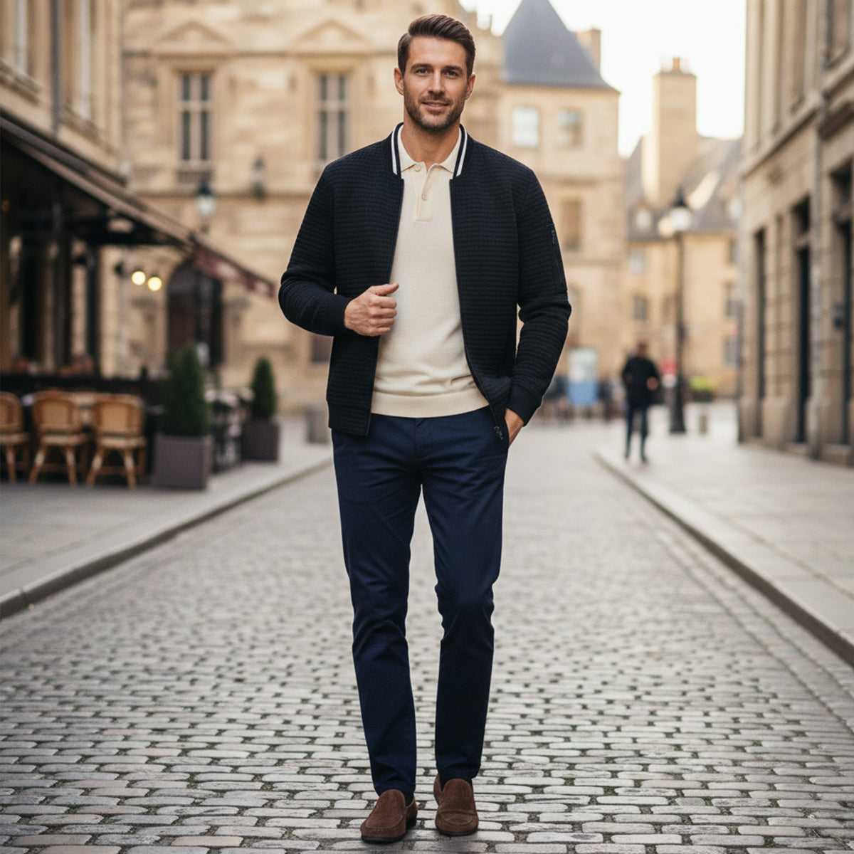 Classic Padded Zipper Jacket