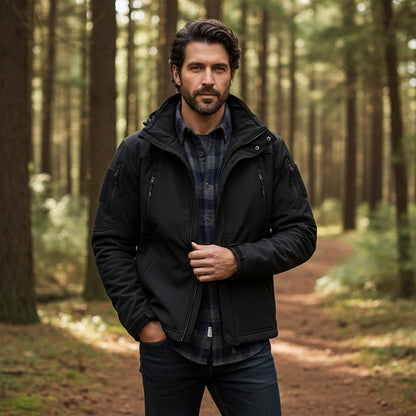 Waterproof Men's Outdoor Tactical Parka with Hood
