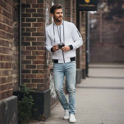Classic Padded Zipper Jacket