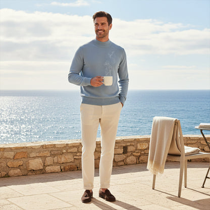 Classic Men's Simple Crew Neck Knit Sweater