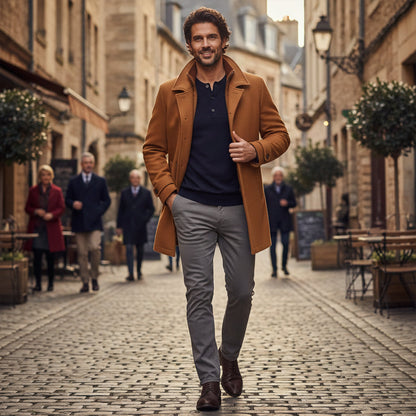 Warm Water Resistant Men's Zip Jacket