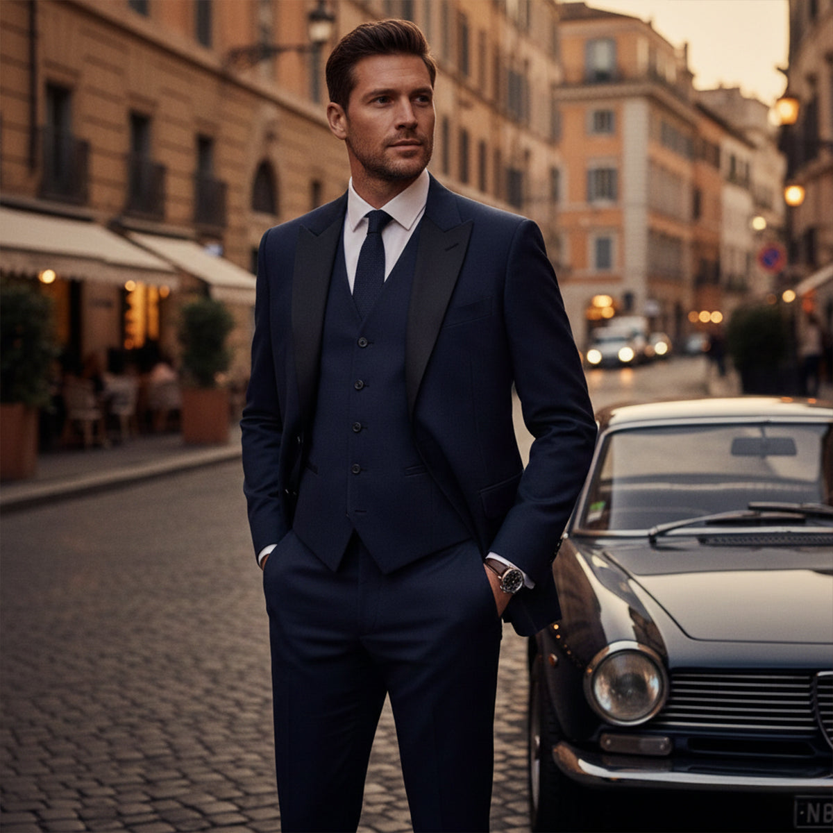 Classic Men's 3 Piece Business Suit Set