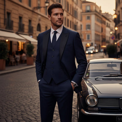 Classic Men's 3 Piece Business Suit Set