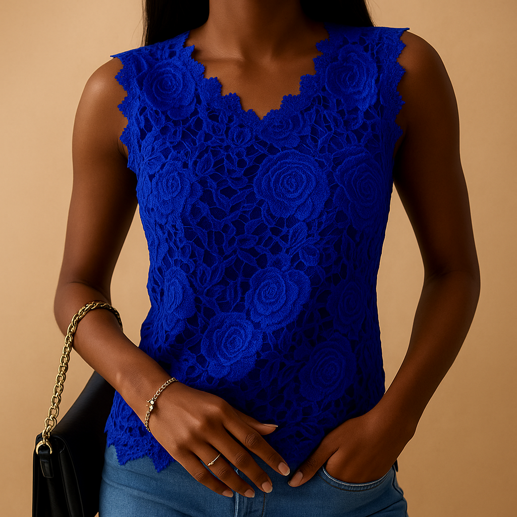 Feminine Round Neck Blouse for Women