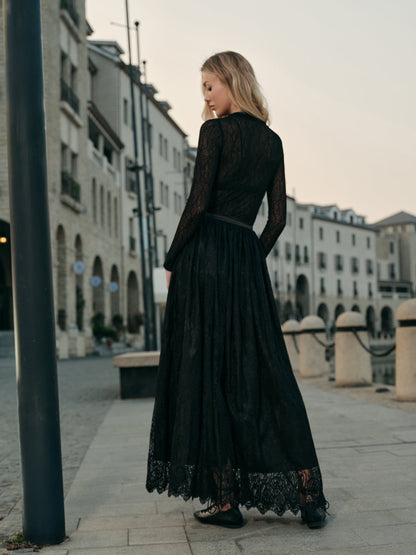 Floral Delicate Flowy Midi Skirt