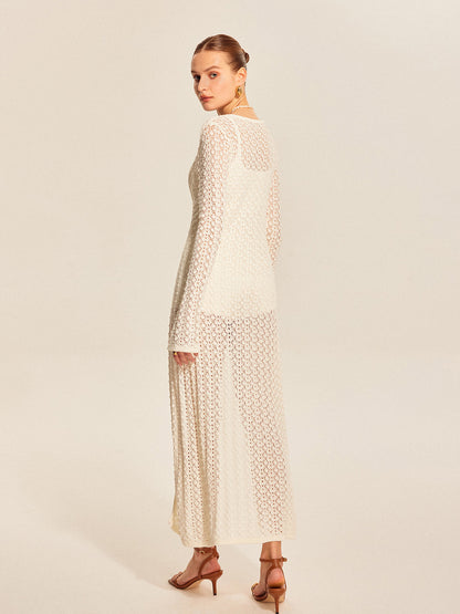 Chic Crochet Button Cardigan