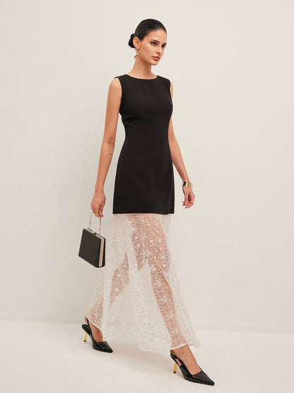 Sheer Mesh Summer Sundress - Pexav
