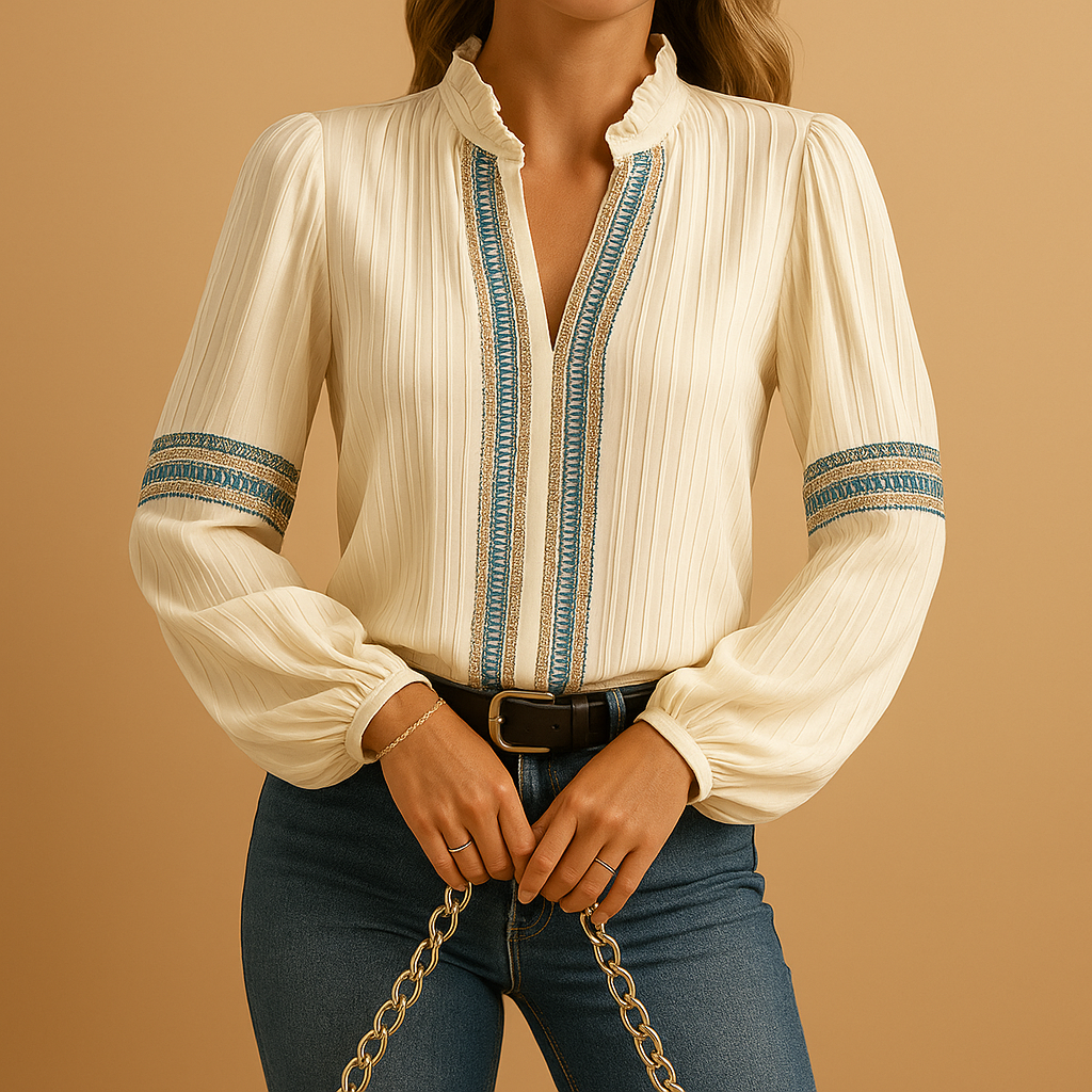 Delicate Floral Patchwork Top for Women - Nocini