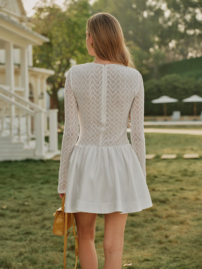 Elegant Silk Maxi Long Sleeve Gown