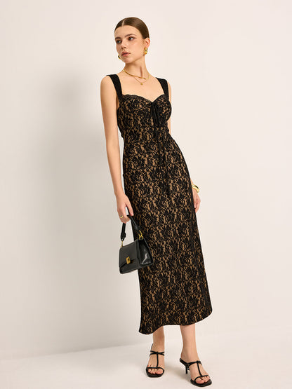 Chic Crochet Frontless Summer Dress
