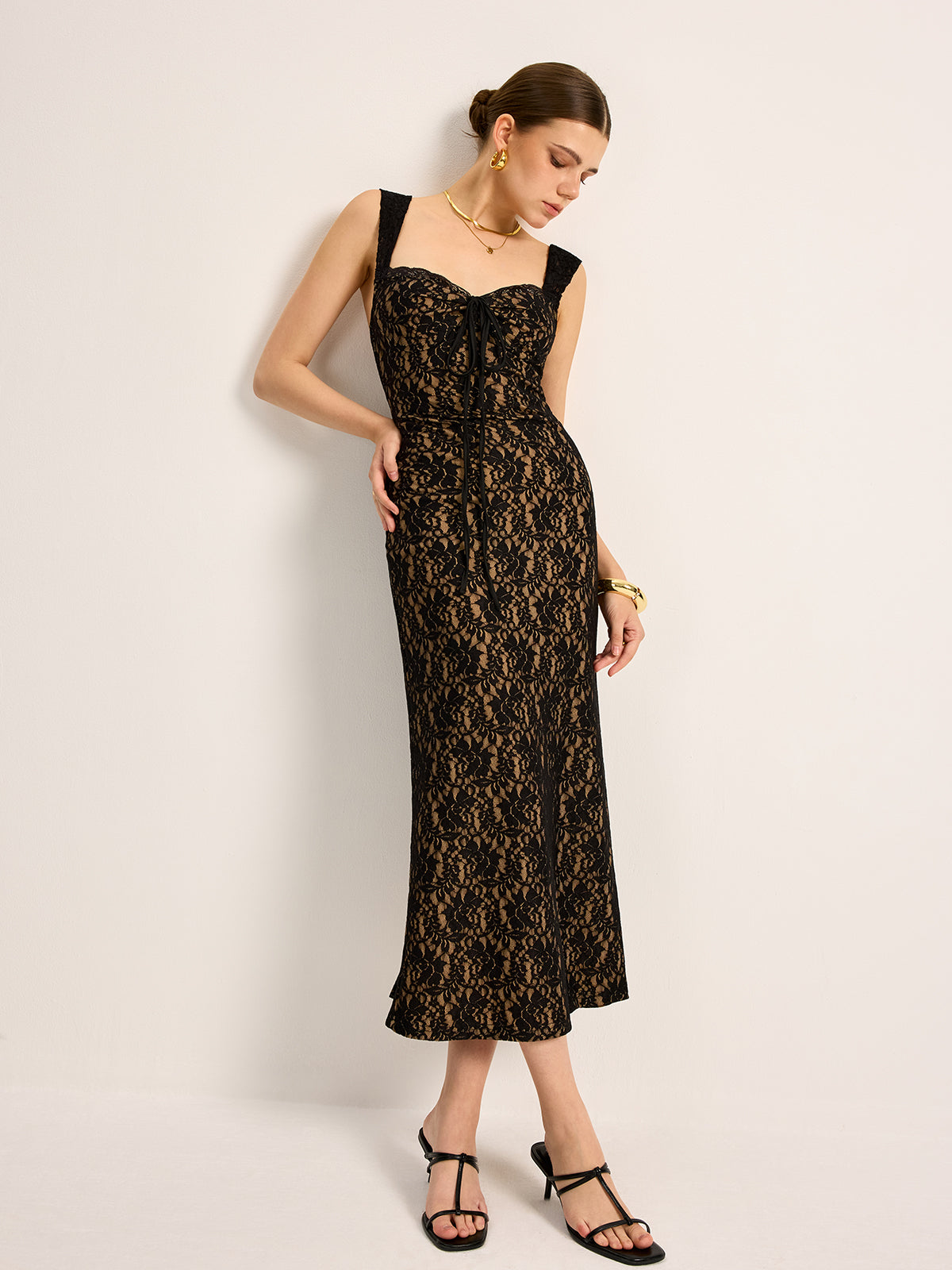 Chic Crochet Frontless Summer Dress